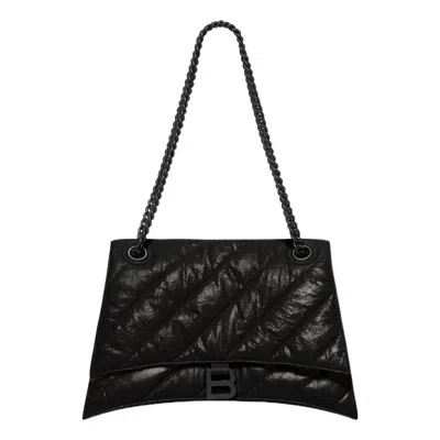 Balenciaga (wmns)  Crush Medium Chain Bag Quilted 'black'