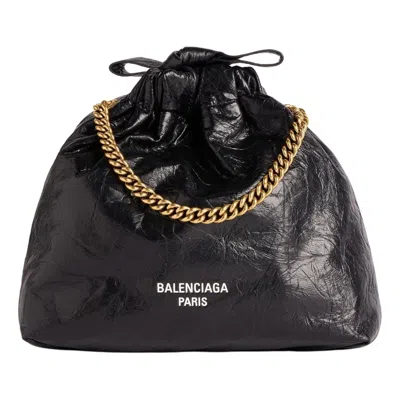 BALENCIAGA (WMNS) BALENCIAGA CRUSH XS TOTE BAG 'BLACK'