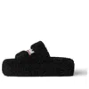 Balenciaga (wmns)  Furry Platform Slides 'black'