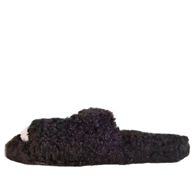 Balenciaga (wmns)  Furry Slides 'black'