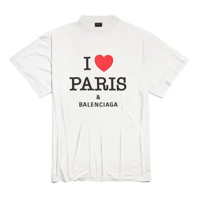 Balenciaga (wmns)  I Love Paris &  T-shirt Oversized 'white'