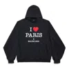 Balenciaga (wmns)  I Love Paris  Hoodie Large Fit 'black Faded'