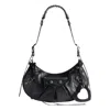 Balenciaga Le Cagole S Leather Shoulder Bag In Black
