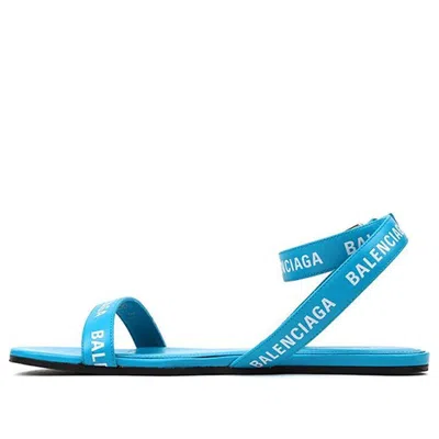Balenciaga (wmns)  Leather Sandals 'blue' In Multi