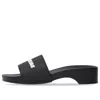 Balenciaga 40mm Bb Pool Wedge Slide Sandals In Black
