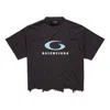 Balenciaga Printed T-shirt In Black