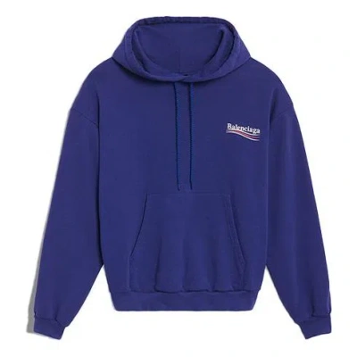 Balenciaga (wmns)  Loose Cotton Hoodie Blue