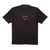 Balenciaga (wmns)  Lovey T-shirt Large Fit 'black' In Purple