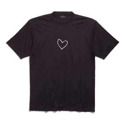 Balenciaga (wmns)  Lovey T-shirt Large Fit 'black' In Purple