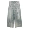Balenciaga (wmns)  Low Crotch Pants 'light Blue' In Gray