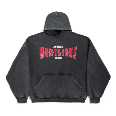 Balenciaga (wmns)  Montaigne Hoodie Large Fit 'black Faded'