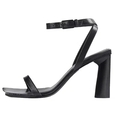 Balenciaga (wmns)  Moon Small Cowhide Straps High Heels Black Sandals