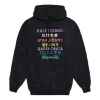 Balenciaga (wmns)  Multi-color Logo Printing Hoodie Black