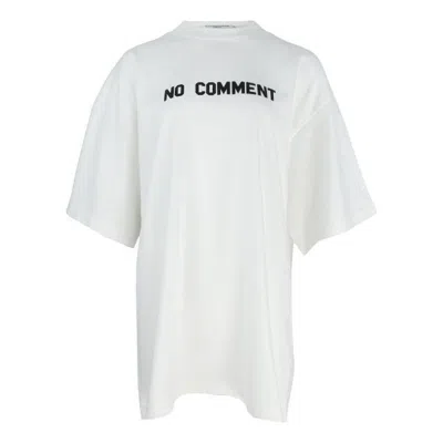 BALENCIAGA (WMNS) BALENCIAGA NO COMMENT T-SHIRT 'WHITE'