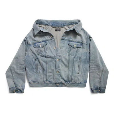 Balenciaga (wmns)  Off Shoulder Jacket 'light Blue'