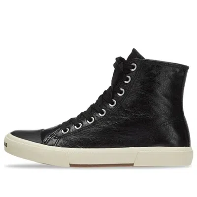 BALENCIAGA (WMNS) BALENCIAGA PARIS HIGH TOP SNEAKERS 'BLACK LEATHER AND WHITE RUBBER'