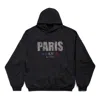 Balenciaga (wmns)  Paris Strass Hoodie Large Fit 'black'