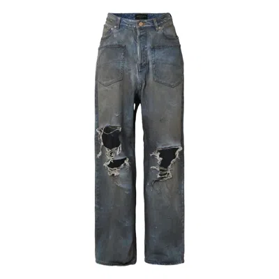 Balenciaga (wmns)  Patched Pockets Baggy Jeans 'blue'