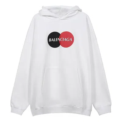 Balenciaga (wmns)  Pattern Loose Version Hoodie Sports White