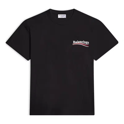 Balenciaga (wmns)  Political Campaign Logo Short Sleeve T-shirt 'black'