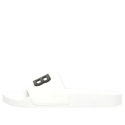 Balenciaga (wmns)  Pool Slides 3d Bb Logo 'white'