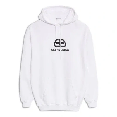 Balenciaga (wmns)  Pullover Drawstring Hoodie White