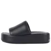 Balenciaga Rise Logo-print Leather Platform Slides In Multi