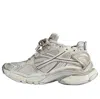 Balenciaga (wmns)  Runner Sneakers 'beige Nylon Suede-like Fabric' In White