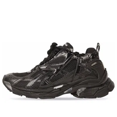 Balenciaga (wmns)  Runner Sneakers 'black Mesh And Nylon With Clear Multicolor Deco'