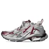 Balenciaga (wmns)  Runner Sneakers 'grey Burgundy Mesh And Nylon' In Multi