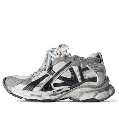 Balenciaga (wmns)  Runner Sneakers 'grey White And Black Nylon And Suede Like Fabric'
