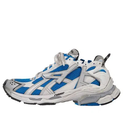 Balenciaga (wmns)  Runner Sneakers 'white Blue Mesh And Nylon'