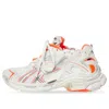 Balenciaga (wmns)  Runner Sneakers 'white Fluo Orange Mesh And Nylon'