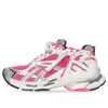 Balenciaga 'runner' Chunky Sole Mesh Low Top Sneakers In Pink