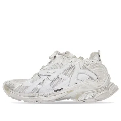 Balenciaga (wmns)  Runner Sneakers 'whtie Mesh And Nylon' In White