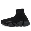 Balenciaga (wmns)  Speed 2.0 Sneakers 'black Shiny Knit With Black Sole Unit'