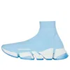 Balenciaga (wmns)  Speed 2.0 Trainers 'rib-knit Blue'