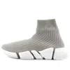 Balenciaga (wmns)  Speed 2.0 Trainers 'rib-knit Light Grey' In Gray