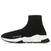 Balenciaga Black Stretch Fabric Speed 2.0 Sneakers In Black