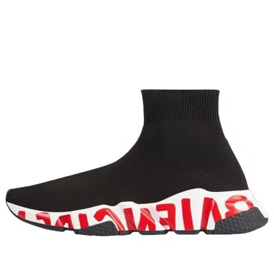Balenciaga (wmns)  Speed Trainer 'midsole Graffiti - Black Red'