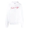Balenciaga (wmns)  Ss21 Classic Logo Hooded Long Sleeves Hoodie White