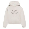 Balenciaga (wmns)  Ss21 Fashion Week Shrunk Hooded Sweatshirt Grey In Neutral