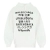 Balenciaga (wmns)  Ss21 Logo Printing Hoodie White