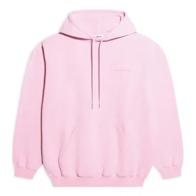 BALENCIAGA (WMNS) BALENCIAGA SS21 LOOSE VERSION BACK ALPHABET HOODIE PINK