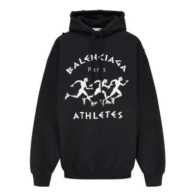 Balenciaga (wmns)  Ss21 Printing Hoodie Black