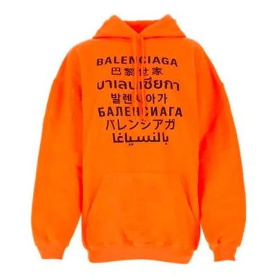 Balenciaga (wmns)  Ss21 Printing Hoodie Orange