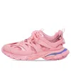 Balenciaga Pink Mesh And Rubber Track Sneakers