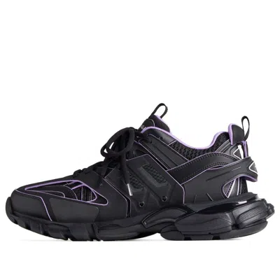 Balenciaga (wmns)  Track Sock Sneakers 'black And Light Purple Knit And Nylon'