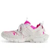 Balenciaga (wmns)  Track Sock Sneakers 'white And Neon Pink Knit And Nylon'