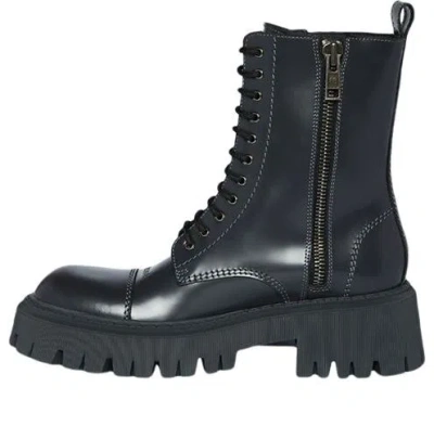 Balenciaga (wmns)  Tractor 20mm Booties 'fossil Grey' In Black